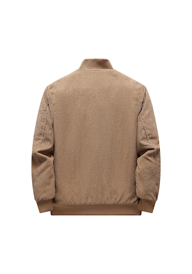 Erkek Sonbahar Ve Kış Kış Giyim Artı Kadife Kalınlaştırılmış Pamuklu Ceket Bol Gündelik Çok Cepli Kadife Ceket Erkek Haki