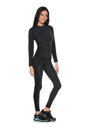 Puhu Termal Baselayer Kadın İçlik 003 - Siyah