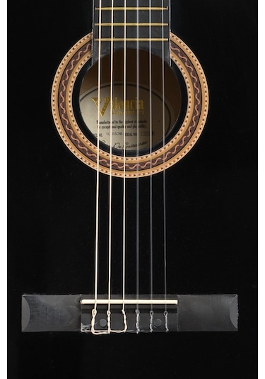 Valencia Vc104Tcebk Elektro Klasik Gitar Sap Çelikli 4/4 Siyah