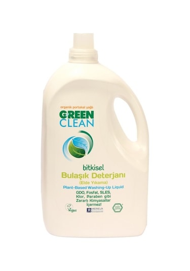 U Green Clean Organik Portakal Yağlı Bitkisel Bulaşık Deterjanı 2750 ML