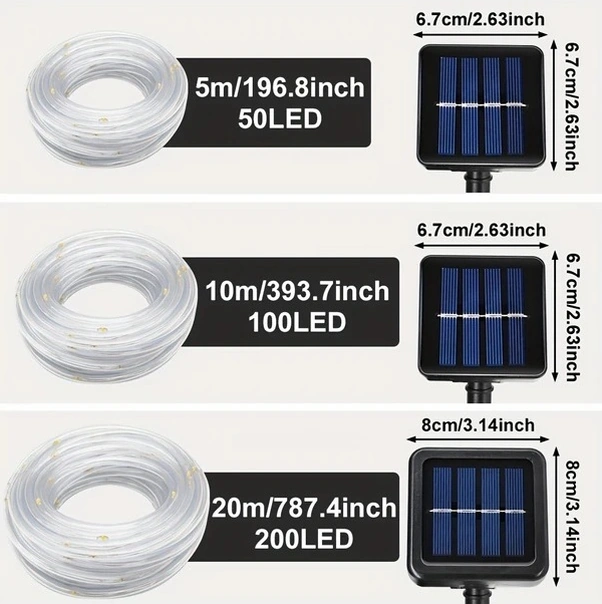 Trendooze Güneş022 Hareket Sensörlü Led F Fairy Aydınlatma 8 Mod Bahçe Dekor