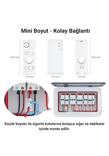 Wifi Akıllı Enerji Ölçer Tuya, Smart Life Uyumlu