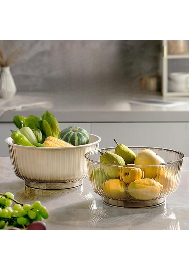 Suntek Mutfak Kevgir Kase Seti Meyve Temizleyici Yıkama Renk-a