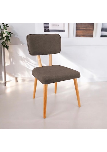 Polly Ahşap Sandalye Kahverengi 2 Adet