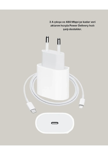 Apple Uyumlu iPhone Ve iPad 20w Güvenli Usb c Hızlı Şarj Adaptörü