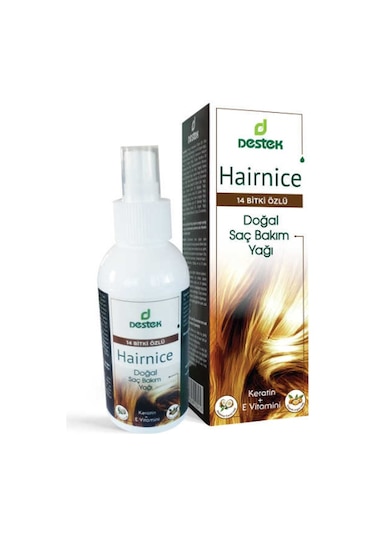 Destek Hairnice 14 Bitki Özlü Doğal Saç Bakım Yağı 150 ML