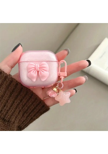 Airpods Pro 3. Nesil 2025 Uyumlu Tasarımlı Preminum Kılıf 1.kalite Son Çıkan Pembe