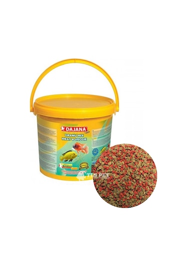 Dajana Granu Meat And Veggie Mix Karışık Balık Yemi 100 G Açık