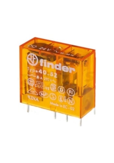 Finder 40.52.8.048.0000 48v 8a Ac İki Kontak Minyatür Pcb Röle 5