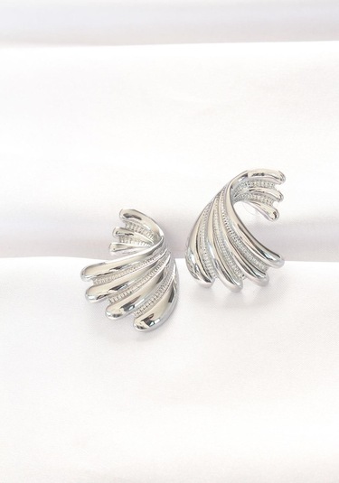 Pirinç Gümüş Renk Küpe Gold