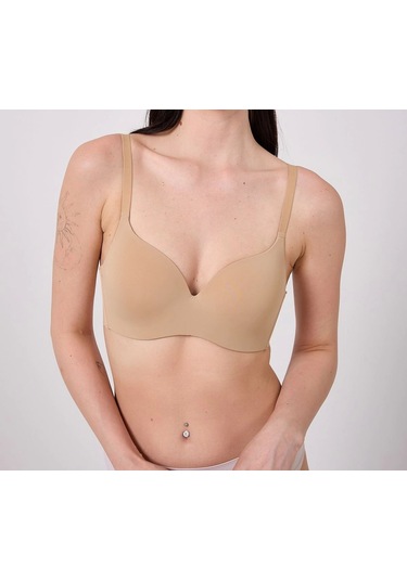 Freshness Msf02 Geniş Sırt Kuşaklı Lazer Kesim Sütyen Ten