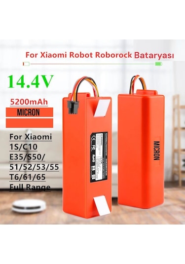 Roborock S6 , S6 Pure Batarya Kutulu 5200mah Pil Akıllı Robot Süp