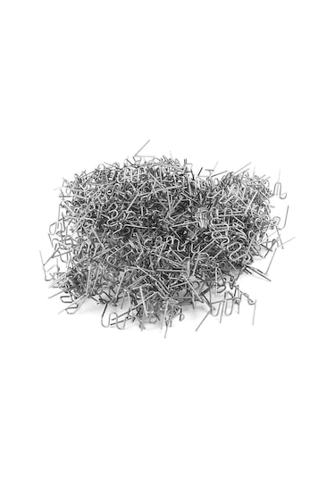 Geeksen 100 Adet 0.8mm Çift Döngü Tipi S/devinimli Tungsten Filamentli Araba Tampon Tamiri Plastik Kaynak Teli