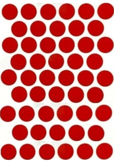 1 Yaprak 50 Adet Kırmızı Yapışkanlı Vida Tapası Vida Diğer