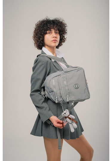 Ççs Kadın 17953 Sırt Çantası Gri