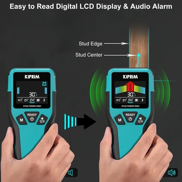 Willowhaven Kiprim 5 İn 1 Dedektör Ws01 Metal Ahşap Kablo Derinlik Ölçer Lcd Dıy Tarayıcı