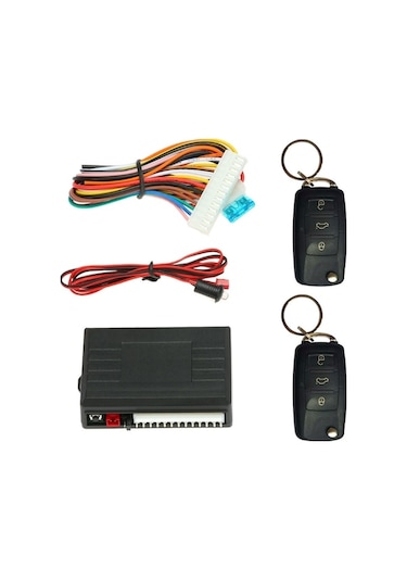 12v Evrensel Araba Uzaktan Kilidi - 3 Tuşlu Vw Stili, Led Gösterge Ve Aydınlatma Fonksiyonu İle Bagaj Açma