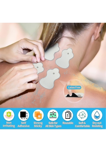 20 Adet Omron Tens Ünitesi İle Uyumlu Yedek Pedler Yeniden Kullanılabilir Pedler 10 Çift İndirimli Yeni Sürüm Xx Çok Renkli