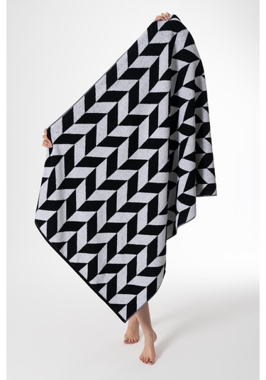 Desenli Banyo Havlusu 100x150 Cm Renkli