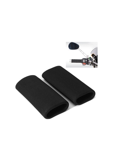 Shineyee Motorsiklet, Bisiklet Ve Elektrikli Araçlar İçin Antiradyanlı, Kayma Önleyici Sponge El Tutucu Kılıfı - 31.7-36.8mm Çap Uyumlu, Ter Emici, Mevsimlere Dayanıklı