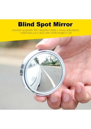 Gajeena 2 Adet 360 Döner Geniş Açıli Hd Cam Kör Nokta Aynası - Araçlar İçin Su Geçirmez, Kolay Kurulum