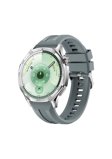 Amazfit Pace Nrtk Krd-148 22mm Silikon Kordon - Koyu Gri