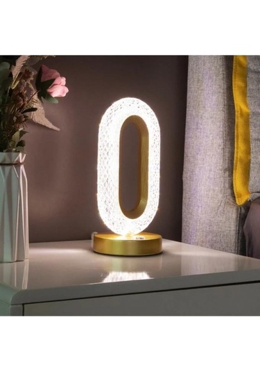 Maoyaya Lw-20 Şarjlı Kristal Elmas Dokunmatik Romantik Led Akrilik Masa & Gece Lambası Beyaz