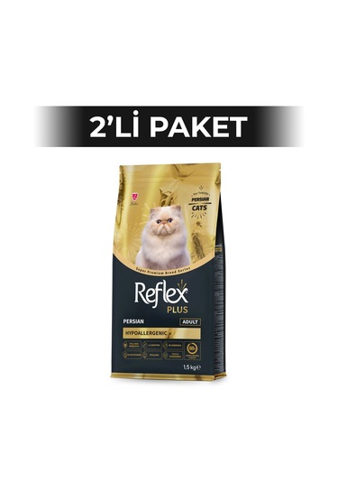 Reflex Plus Persian Tavuklu Yetişkin Kedi Maması 1,5 Kg 2 Adet