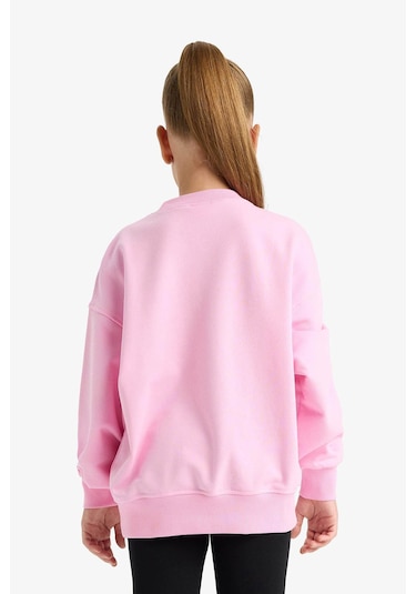 Defacto Pembe Kız Çocuk Sweatshirt E6755a8/pn666 Pembe