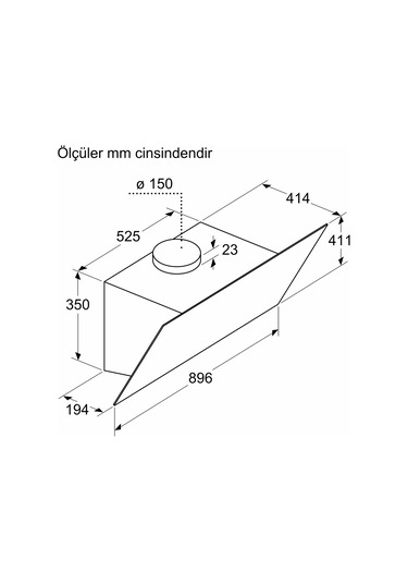 Siemens LC97KPJ60T 90 CM Duvar Tipi Davlumbaz