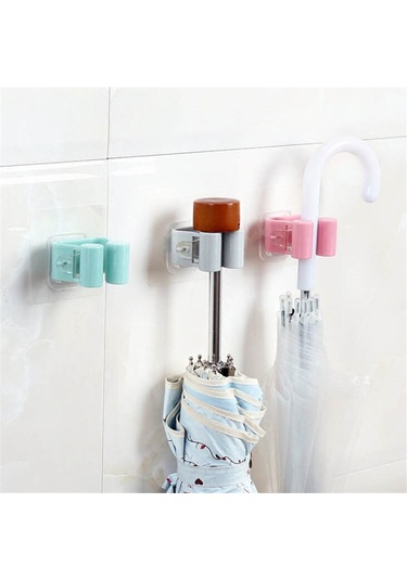 1 Adet Vakumlu Paspas Tutucu Duvara Monte Vantuz Bez/süpürge/şemsiye Diğer
