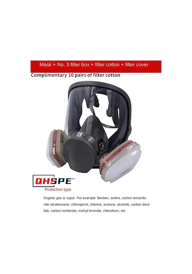 Trendooze Endüstriyel Boyama Püskürtme Kullanım İçin Anti-sis 6800 Gaz Maskesi