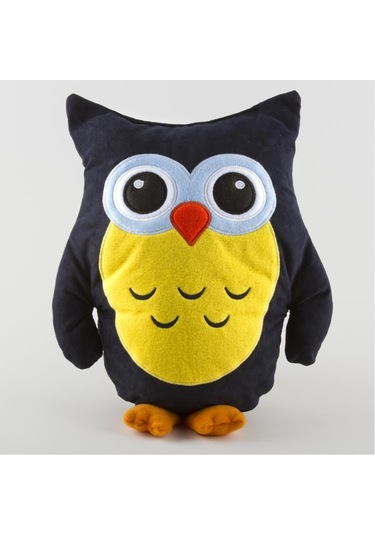 Baykuş Figürlü Polar Yastık