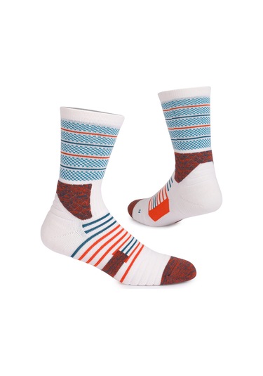 Folinda Spor Çorapları Basketbol Bisiklet Turizm Dağcılık İçin Yumuşak Yastıklı Taban Kayma Önleyici Orta Boy Erkek Kadın Tüm Cinsiyetler Kaki