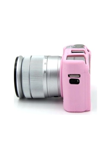 Pazly Fujifilm Xa3/xa10/xa5/xa20 Yumuşak Silikon Kılıf - Çizilmez Pembe Kamera Kapağı