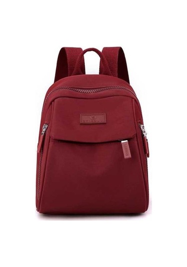 Dancemonkey Şarap Su Sırt Çantası Sırt Şeker Rengi Kırmızı Moda Katı Rahat Geçirmez Çok Renkli