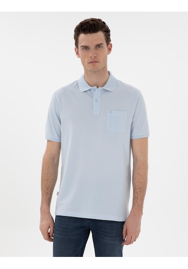 Pierre Cardin Erkek Açık Mavi Tişört Basic 50302538-vr003