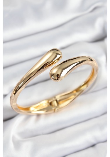 Pirinç Sarmal Model Gold Renk Kadın Kelepçe Altın