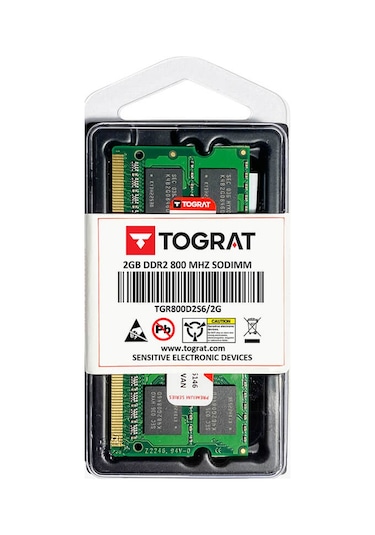 Tograt TGR800D2S6/2G 2 GB DDR2 800 MHz CL6 Notebook Ram