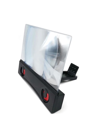 Tenfowee F12 Bluetooth Hoparlörlü 12 İnç Hd Ekran Büyütücü - Usb/18650 Pil İle Çalışır Pil Dahil Değil