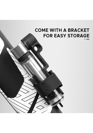 Mini Bisiklet Lastiği Pompası Dağ Yol Bisikleti İçin Gümüş