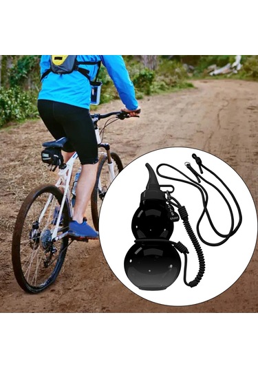 Suntek 800ml Çin Kabak Su Şişesi Spor Matarası Açık Siyah