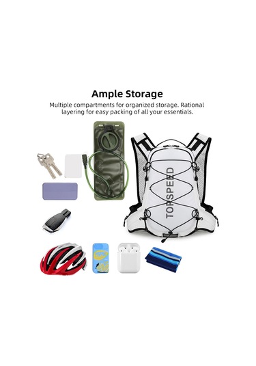 Vanaheimr Hiking Necessities Sırt Çantası Hafif Su Geçirmez Kamp Siyah Siyah