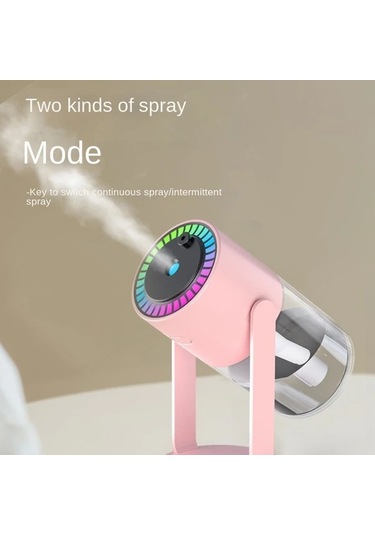 Techbloom Kompakt Taşınabilir Usb Şarjlı Shaking Head Starry Sky Projection White Yıldızlı Gökyüzü Nemlendirici Esansiyel Yağ Difüzörü Ve Gece Lambası