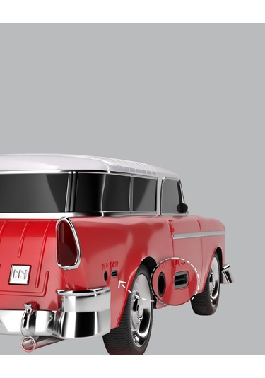 Vintage Tasarımlı Led Işıklı Bluetooth Hoparlör 10w