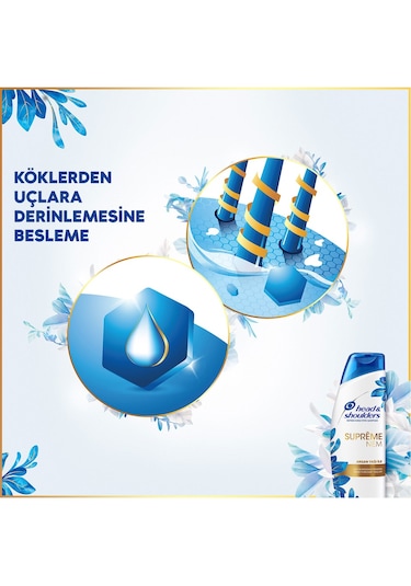 Head And Shoulders Supreme Şampuan 300 Ml 1 Ad Saç Fırça Tarak1+1