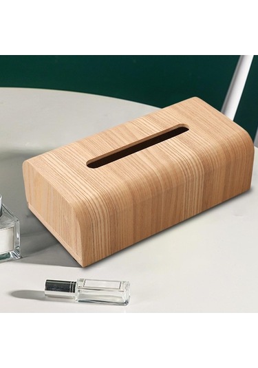 Pazly Tutucu Suntek Mendil Kutusu Kutu Kahverengi Için Dairesi Banyo Ahşap Ab Kahverengi