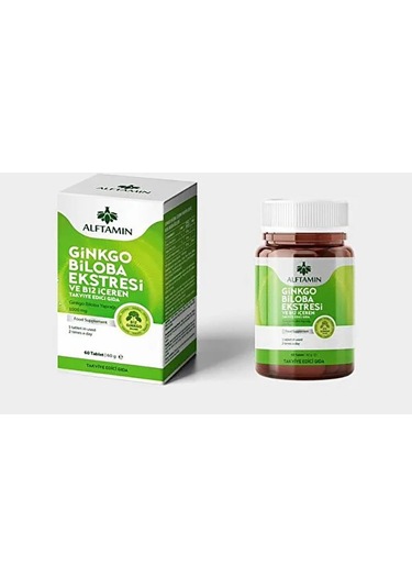 Alftamin Ginkgo Biloba Ve B12 İçeren Takviye 1100 Mg 60 Tablet