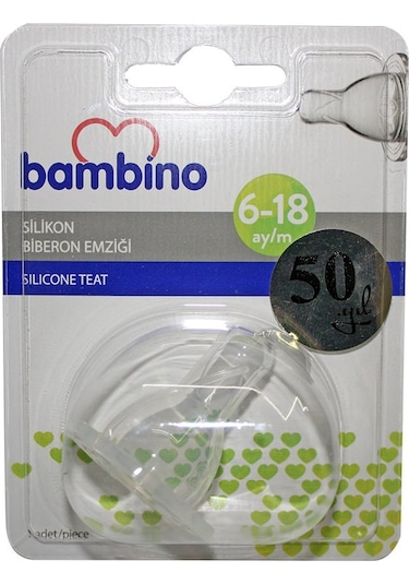 Bambino T151 Silikon Biberon Emziği No:2