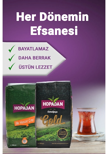Hopadan İlk Hasat + Gold Çay 2 x 1 KG
